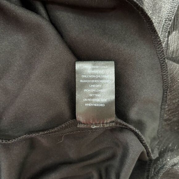 NWT Francessca’s‎ Trixxi black metallic short sleeve flutter dress size S - Picture 4 of 8
